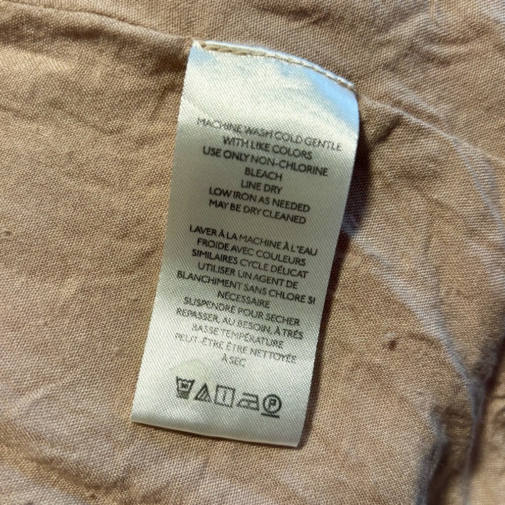 Somerset Linen Blend Maxi Dress | Anthropologie | 2X | Natural - Picture 3 of 8